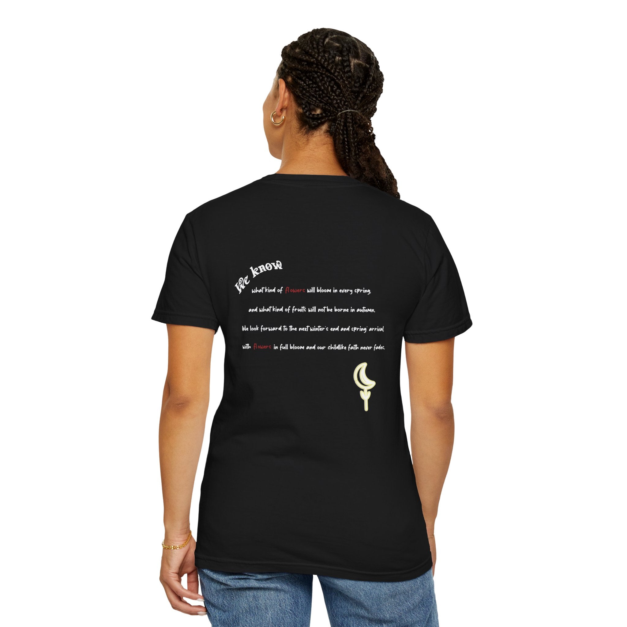 Blossom in the Moon (DARK) Unisex T-shirt
